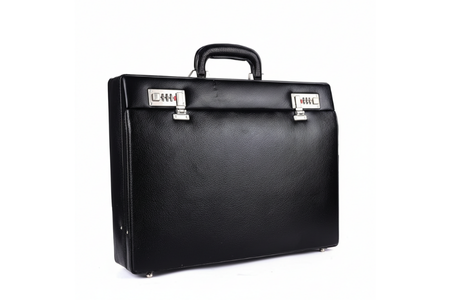 Premium Black Leather Briefcase